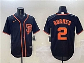 Men's San Francisco Giants #2 Willy Adames Black Cool Base Stitched Jersey,baseball caps,new era cap wholesale,wholesale hats